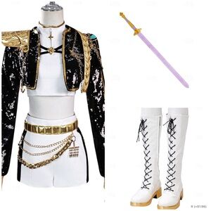 Kpop Demon Hunters Rumi Golden costume size XS